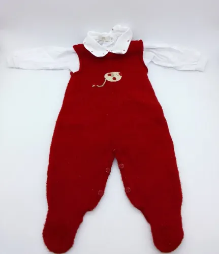 Jardineira Macacão Bebê Recém Nascido Original Paola Tricot
