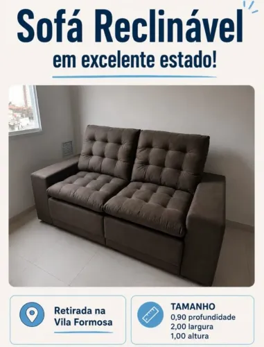 Sofá reclinável