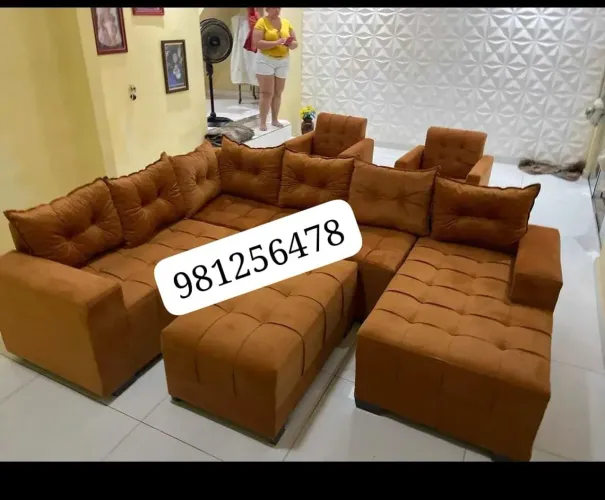 CONJUNTO DE SOFÁ CHEISSE 7 LUGARES 