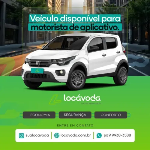 Fiat Mobi - Locação para motoristas de aplicativo