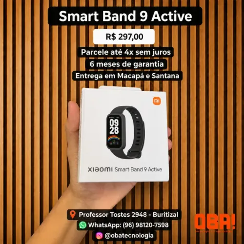 Relógio smartwatch Xiaomi Smart Band 9 Active