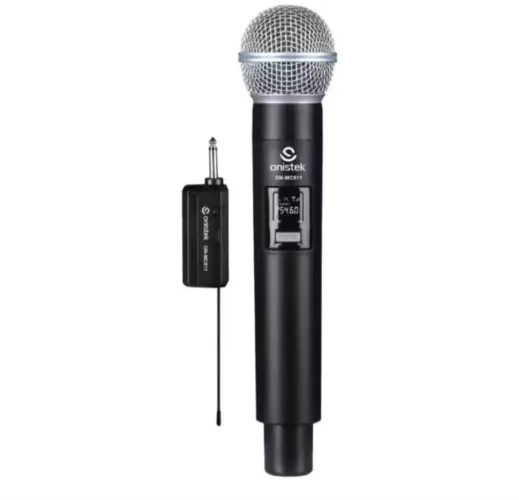 0Microfone Profissional S/ Fio P/ Igrejas Musicas Eventos Kar ON-MC811