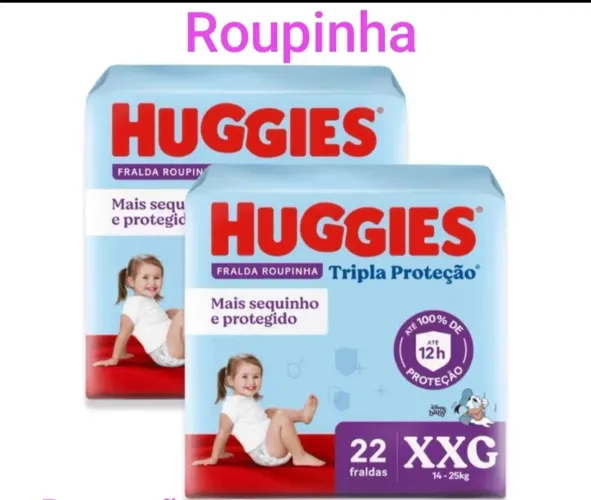 Promoção Fralda Roupinha XXG 2 Pacotes 58.00 espécie ou pix 