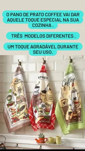 PANOS DE PRATOS COFFEE<br>45cm x 65cm- DÖHLER