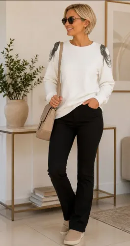Blusa Matelassê com aplicação