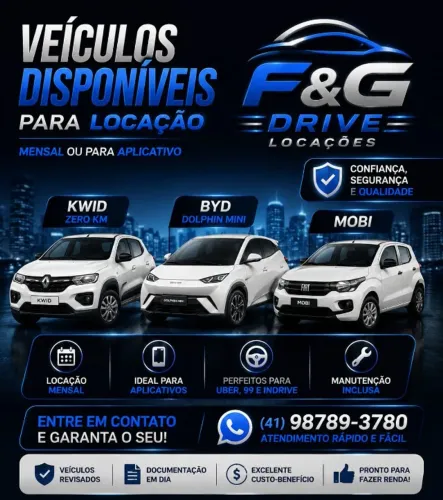 Locação de veículos, Mensal e para Aplicativo