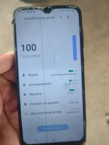 Samsung a30s tela trincada