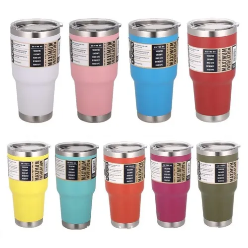 Copos de Aço Inoxidável Garrafas de Vácuo 900ML com Tampa Bebida Quente ou Gelado