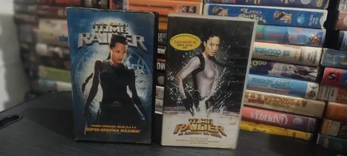 VHS LARA CROFT  TOMB RAIDES 1 e 2