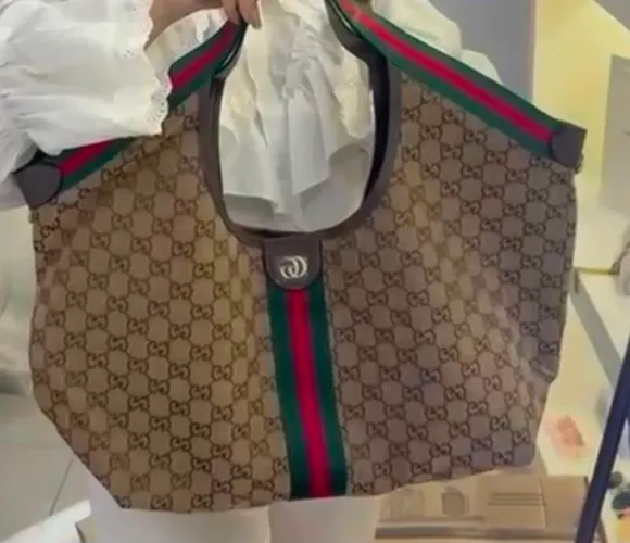 GUCCI OPHIDIA GG TOTE