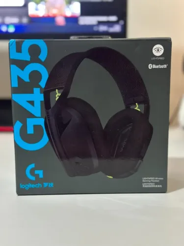 Headset Gamer Logitech G435 Sem Fio LIGHTSPEED + Bluetooth | Novo