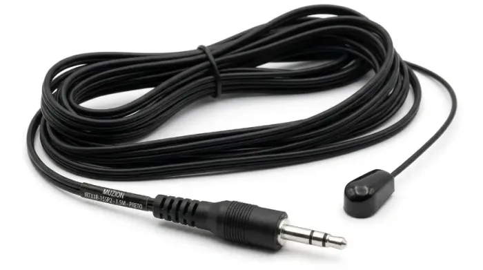 EMISSOR DE IR/INFRAVERMELHO MUZION TIPO SIMPLES PLUG P2 - 1,5M/PRETO (IRTX1B-15SP2)