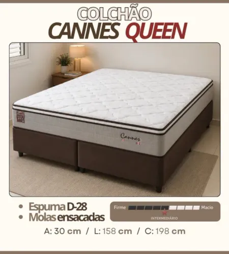 Colchão Montreal Cannes Queen 1,58 x 198