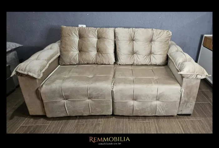 SOFÁ RETRÁTIL NOVO - ENTREGAMOS