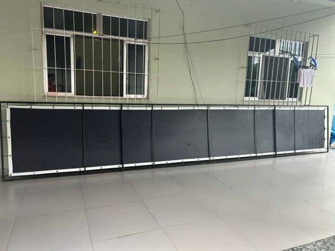 Letreiro 6x1m em Chapa Galvanizada - Novo - Estrutura Reforçada
