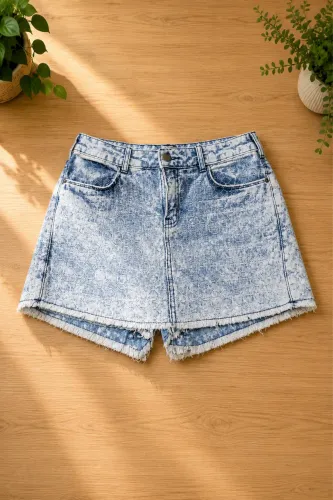 short saia jeans feminino tamanho 38