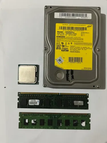 KIT memória RAM DDR3 Processador e HD