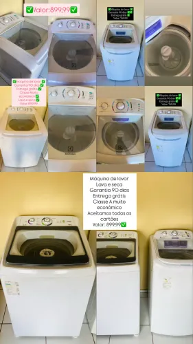 Máquina de lavar/ garantia 90 dias / entrega grátis 