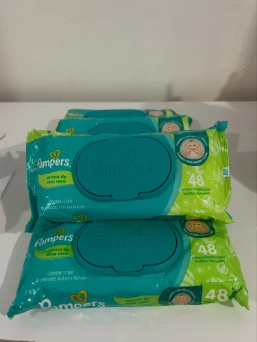 Lenços umedecidos Pampers 48 unidades no pacote