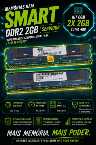 Memória Ram Servidores (02X2GB)