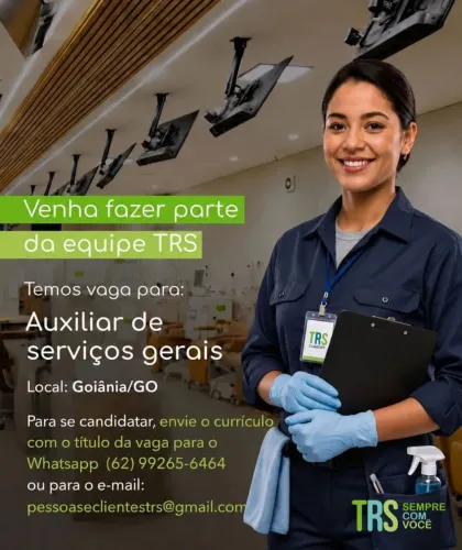 Vaga de Aux. De Serviços Gerais