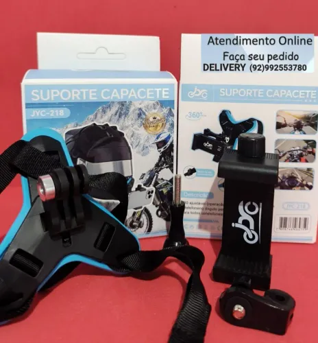 SUPORTE CELULAR PARA CAPACETE CÂMERA GROPO AVENTUREIRO