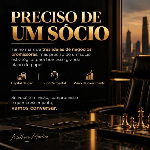 Busco sócio