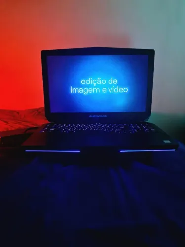 Notebook para trabalho Alienware17R3 i7 16GB SSD Fonte Carregador Novo edicao foto e video
