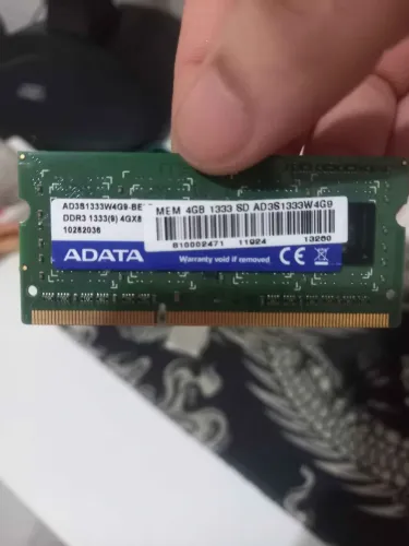 Memória ram de notebook ddr3 4GB 1333mhz