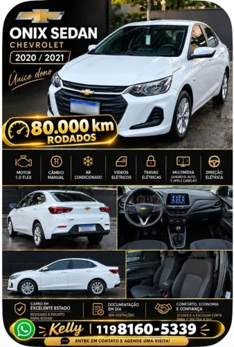 Chevrolet Onix Plus LT 1.0 12V Flex Mec. 4P 2021