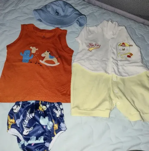 Lote roupas bebê menino