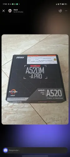 Placa-Mãe MSI A520M-A PRO AM4 - Preço abaixo de outros anúncios (novo de fábrica)