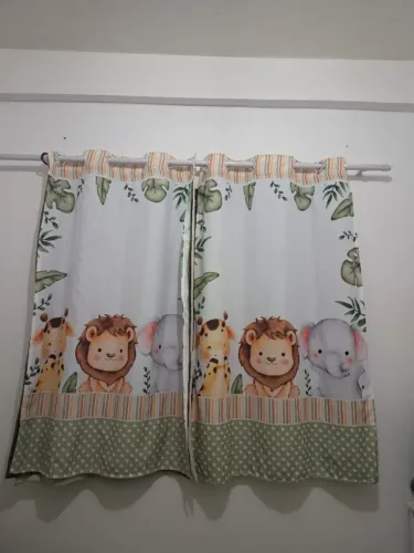 Cortina tema safari baby