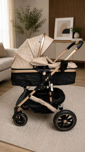 CARRINHO DE BEBÊ TORINO LUXO 3 EM 1 novo completo com base veicular