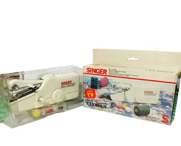 Mini Máquina de Costura Portátil antiga Singer Mod.CEX300KN - Nunca usada!