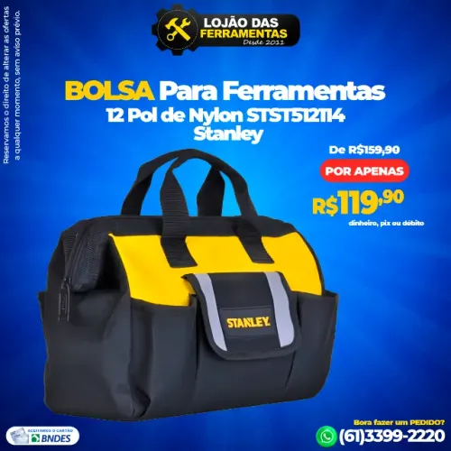Bolsa Para Ferramentas 12 Pol de Nylon STST512114 Stanley