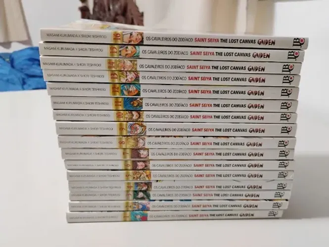 Coleção completa mangá Cav do Zodíaco Lost Canvas Gaiden (volumes 1 ao 16) 