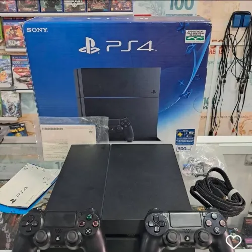 Playstation 4 + 2 Controles IMPERDÍVEL GARANTIA DA LOJA