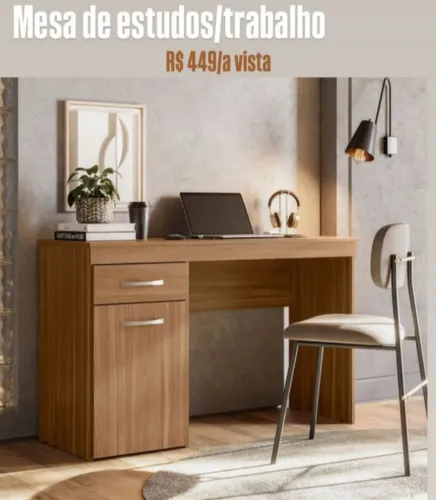 Super Oferta de Mesa de Estudos Com Gaveta e Porta Objetos!!