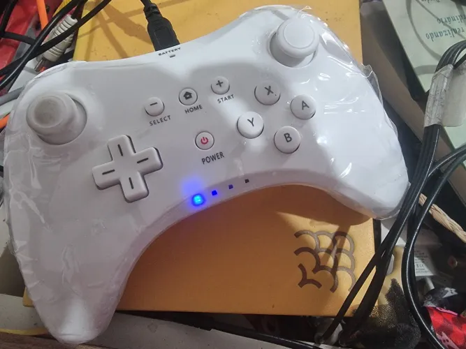 Controle nintendo wii u aceito troca no pad com volta