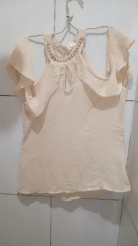 Blusa Social Gola Alta Feminina M