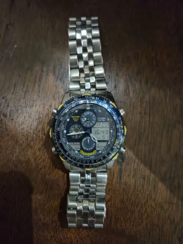 Relógio Citizen Navihawk World Time Blue Angels Original - C300