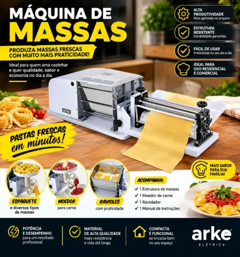 Máquina de Massa Arke Sova Fácil SF300