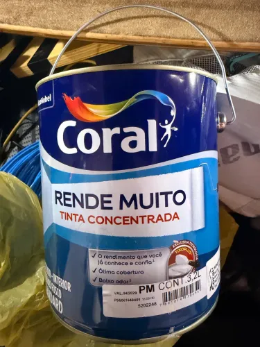 Galão de Tinta Coral Rende Muito Cor Palha 3.2L