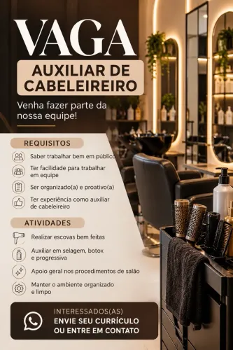 AUXILIAR DE CABELEREIRO 