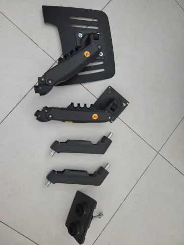 Suporte hidráulico de duas telas para computador