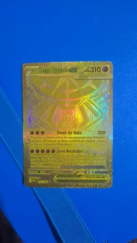 Mega Zygarde EX dourado 124/088 - Carta Pokemon TCG