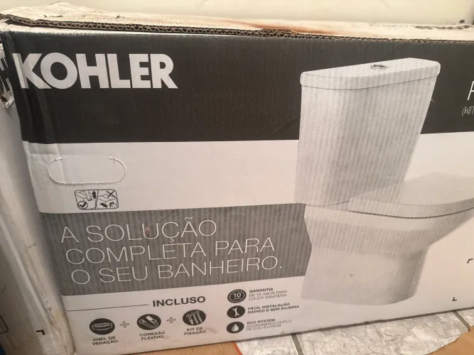 Conjunto vaso bacia acoplada