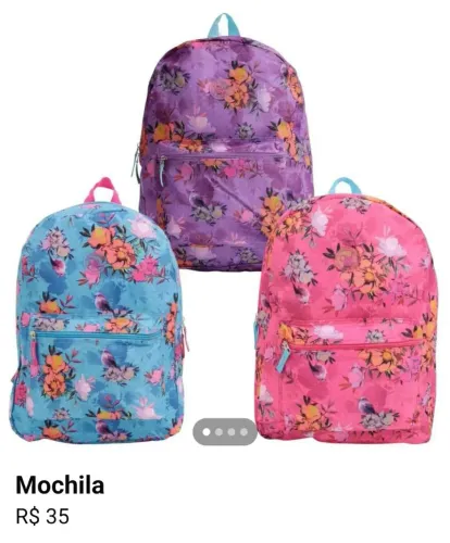 Mochila floral