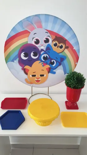 Material para festa na mesa